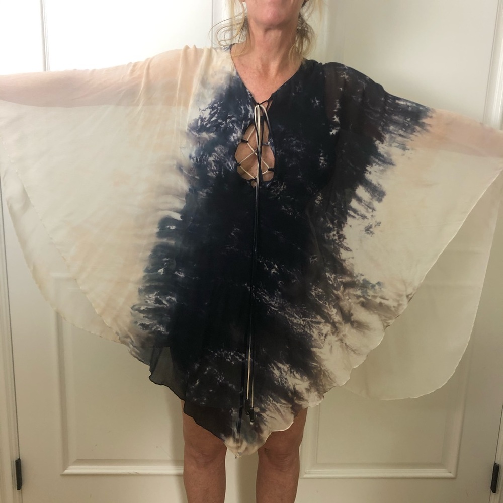Sexy Tie Dye Tunic Dress